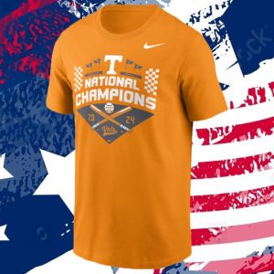 Tennessee Volunteers Nike 2024 NCAA Men’s Baseball College World Series Champions Official Logo T-Shirt