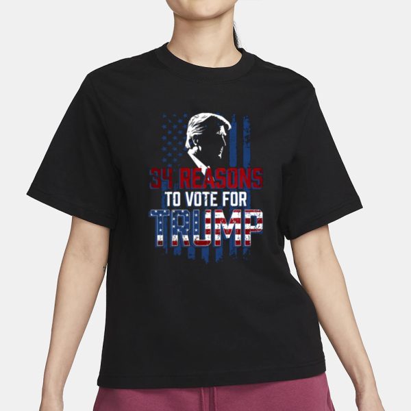 Terrence K. Williams 34 Reasons To Vote For Donald Trump T-Shirt