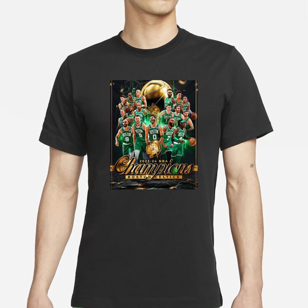 The Boston celtics are the 2023-24 NBA Champions! T-Shirt