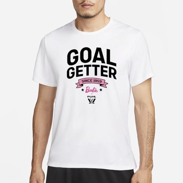 ThepwhlStore PwhlXBarbie Youth Goal Getter T-Shirt