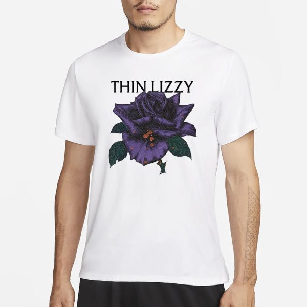 Thin Lizzy Black Rose Flourish T-Shirt