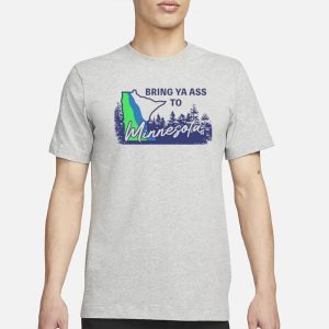 Timberwolves Bring Ya Ass To Minnesota Road Sign Hoodie 2