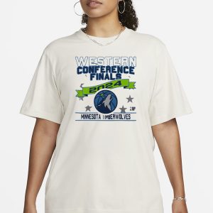 Timberwolves Stadium Essentials 2024 Western Conference Finals T-Shirt 1 Timberwolves Stadium Essentials 2024 Western Conference Finals T Shirt 2