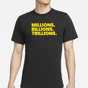 Travis Malloy Wearing Millions Billions Trillions T Shirt 1