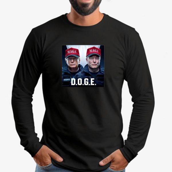 Trump Musk Sweatshirt , T-shirt , Hoodie , Long Sleeve T-shirt , D.O.G.E. Meme