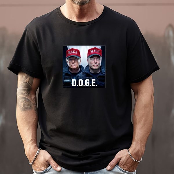 Trump Musk Sweatshirt , T-shirt , Hoodie , Long Sleeve T-shirt , D.O.G.E. Meme