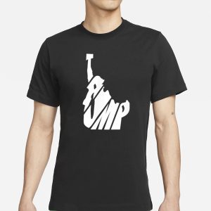 Trump State of Idaho Map Shape White Text Trump 2024 T Shirt 1