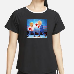 Trump Vs Biden Boxing Match President Election 2024 T Shirt 2