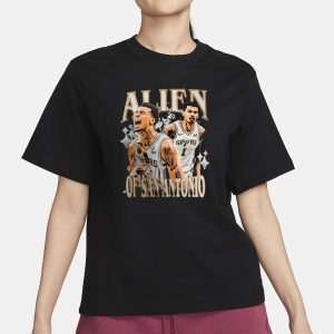 Victor Wembanyama Alien Of San Antonio T-Shirt 1 Victor Wembanyama Alien Of San Antonio T Shirt 2