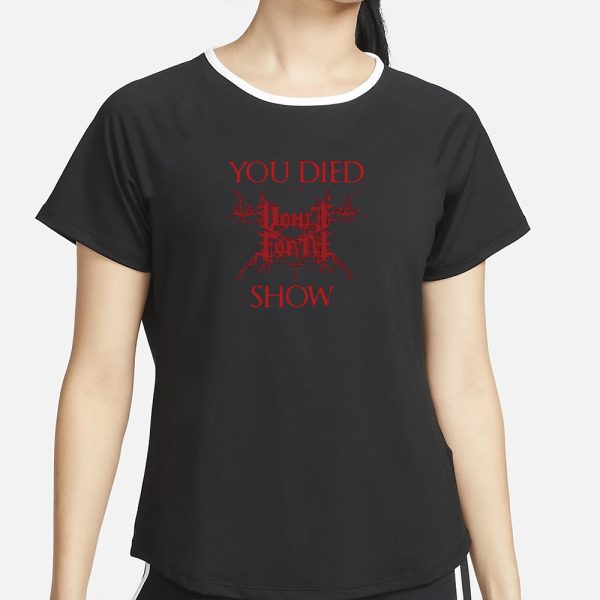 Vomit Forth You Died At The Show Crewneck T-Shirt