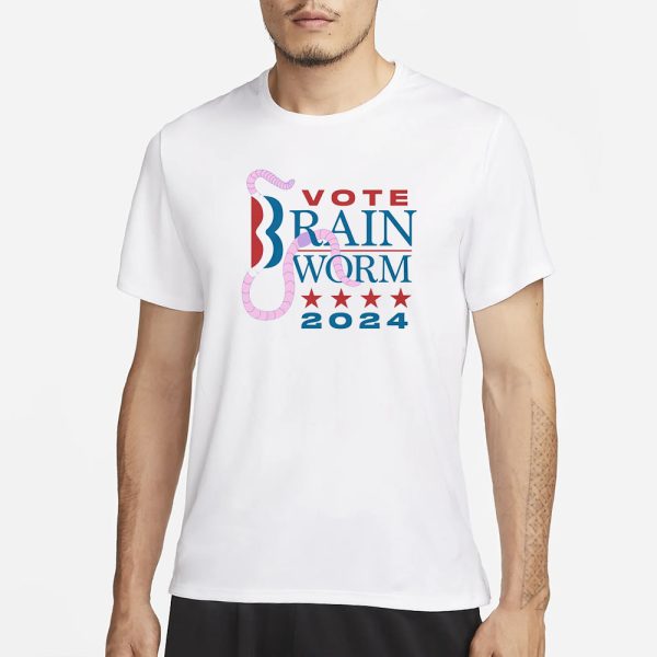 Vote Brain Worm 2024 T-Shirt