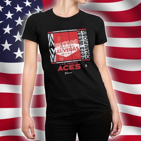 Welcome To Fabulous Las Vegas Aces 2023 WNBA Finals Champions Skyline Shirt