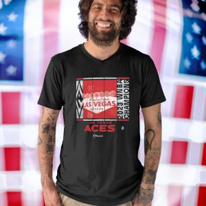 Welcome To Fabulous Las Vegas Aces 2023 WNBA Finals Champions Skyline Shirt 3