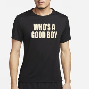 Whos A Good Boy Orange T Shirt 1