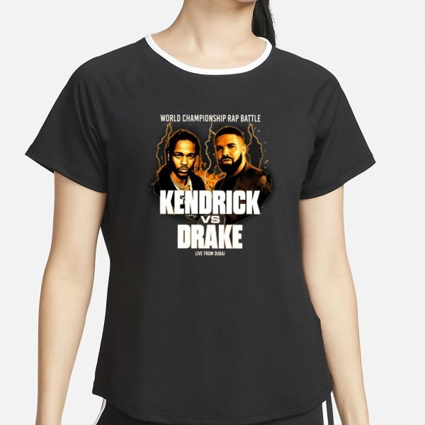 World Champion Rap Battle Kendrick Vs Drake Live From Dubai T-Shirt