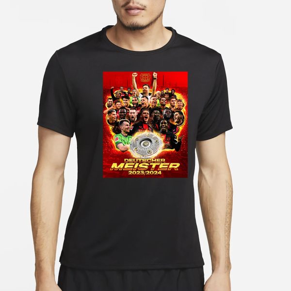 Xabi Alonso Bayer Leverkusen Meister Wir Sind Deutscher Meister 2024 T-Shirt