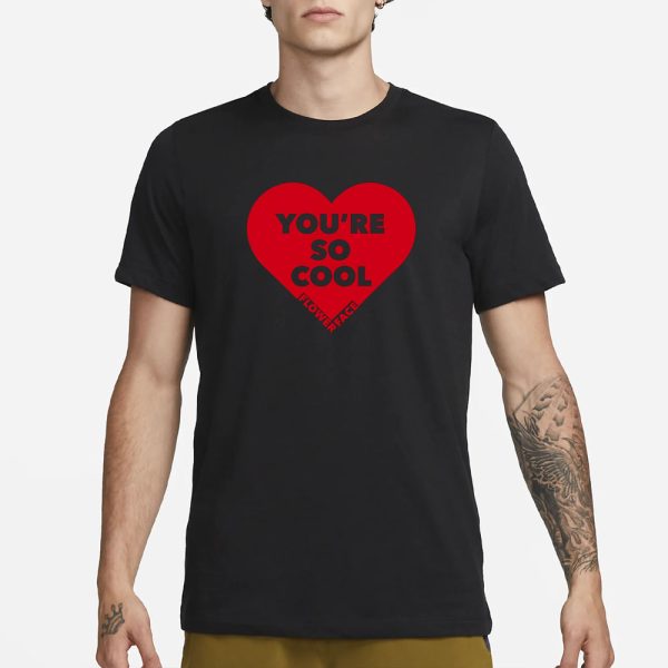 You’re So Cool Flower Face Hooded T-Shirt