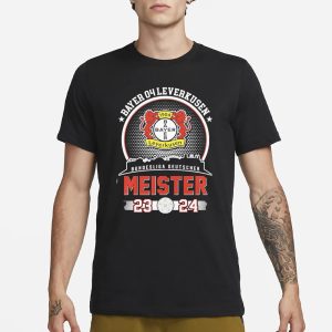 bayer 04 Leverkusen Bundesliga Deutscher Meister 2023 2024 T Shirt 1