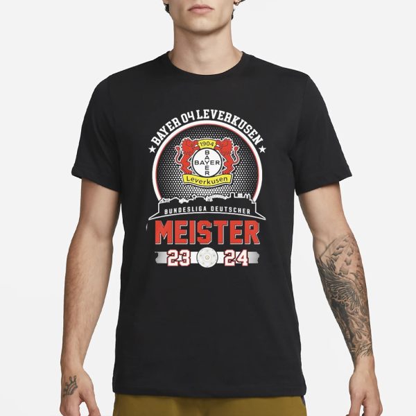 bayer 04 Leverkusen Bundesliga Deutscher Meister 2023-2024 T-Shirt