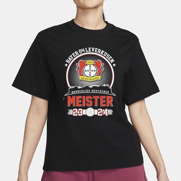 bayer 04 Leverkusen Bundesliga Deutscher Meister 2023-2024 T-Shirt