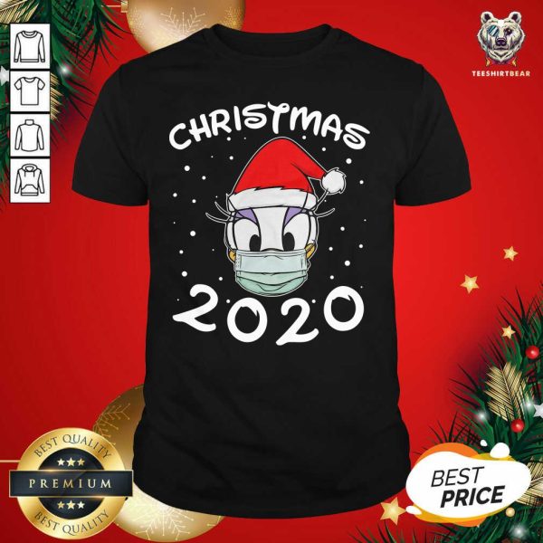 Awesome Face Daisy Santa Wear Mask Merry Christmas 2020 Christmas Shirt