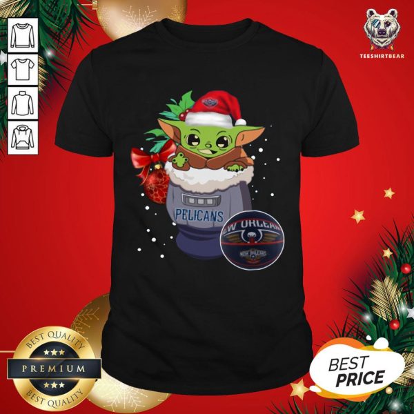 Better New Orleans Pelicans Christmas Baby Yoda Star Wars Funny Happy NBA Shirt