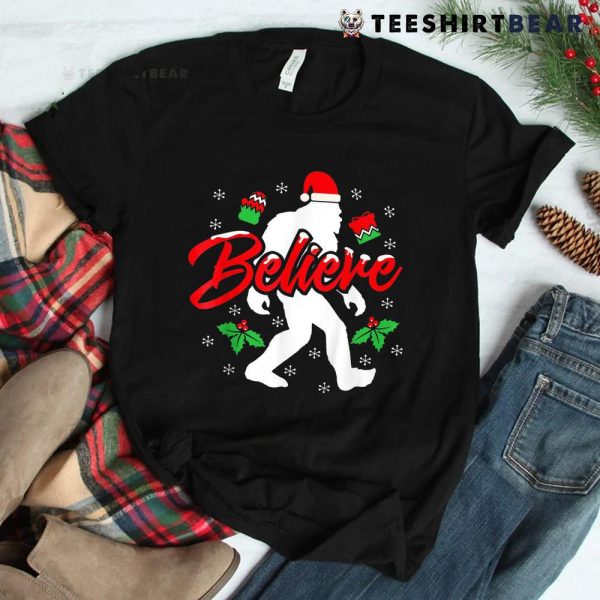 Bigfoot As Santa Christmas Tree Shirt