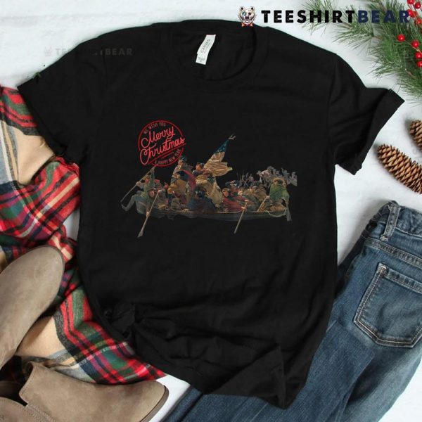 Christmas American Revolution Washington Crossing Delaware Shirt