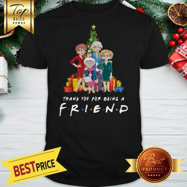 Christmas Golden Girls Chibi Thank You For Being A Friend Shirt