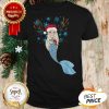 Christmas Mermaids Santa Hat & Reindeer Antlers Gift Shirt