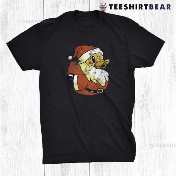 Christmas Santa Rubber Duck Funny Shirt