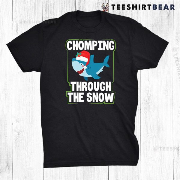 Christmas Shark Holiday Chomping Through The Snow Shirt