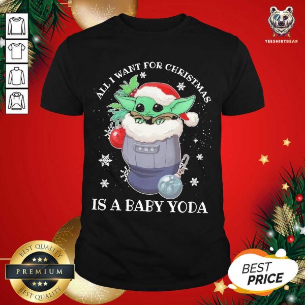 Cute Baby Yoda All I Want For Christmas 2020 Shirt