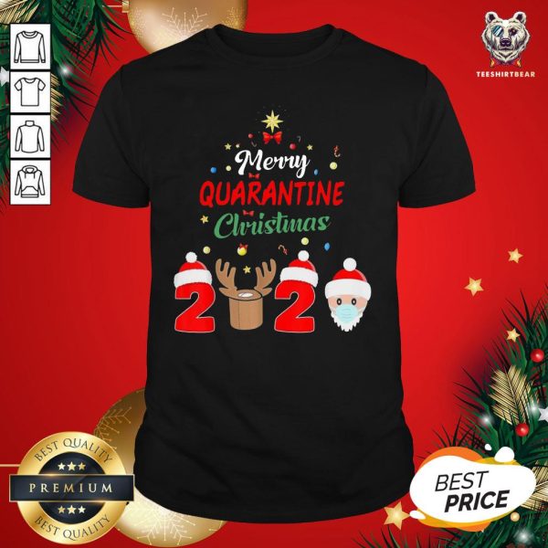 Cute Merry Quarantine Christmas 2020 Xmas Pajamas Holidays Shirt