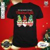 Cute Owls Gnomes My Favorite Color Is Christmas Light Shirt