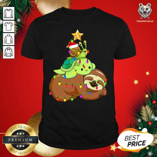 Cute Sloth Turtle Snail Quarantine Pajama Christmas 2020 Shirt