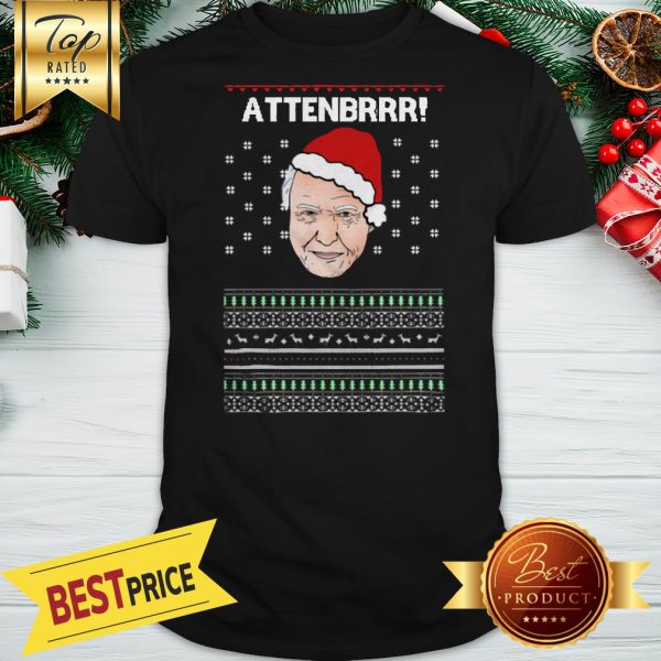 David Attenborough Attenbrrr Ugly Christmas Shirt