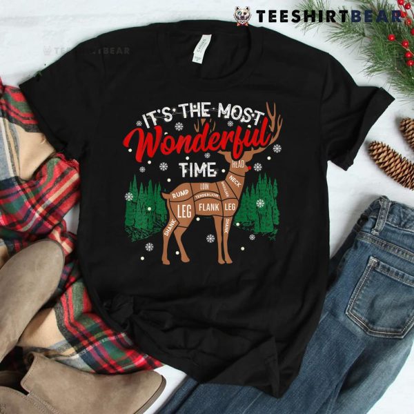 Deer Bbq Funny Grilling Bbq Pitmaster Christmas Barbeque Shirt