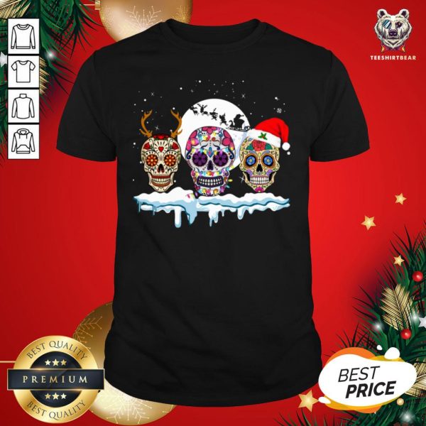 Funny Skulls Merry Christmas Shirt