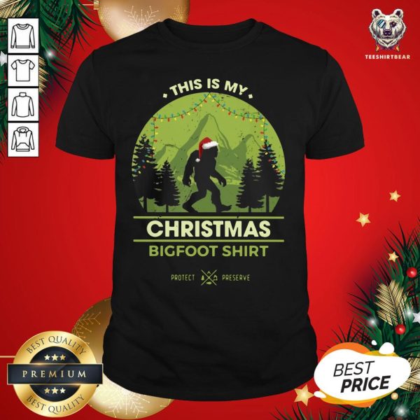 Good Bigfoot Santa This Is My Christmas Bigfoot Shirt