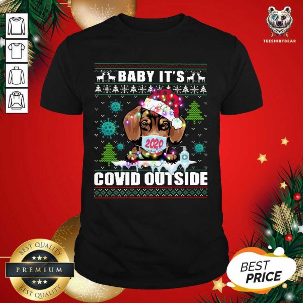 Good Face Mask 2020 Baby It’s Covid Outside Ugly Christmas Shirt