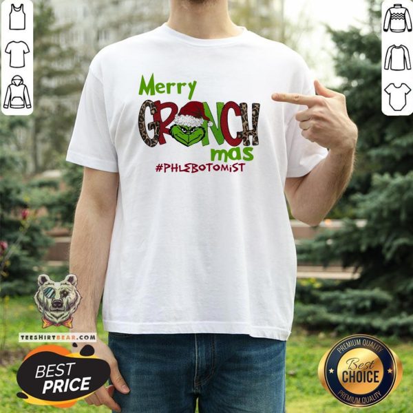 Good Premium Merry Grinchmas #phlebotomist Christmas Shirt