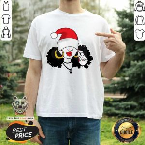 Happy Black Girl Magic Merry Christmas Shirt