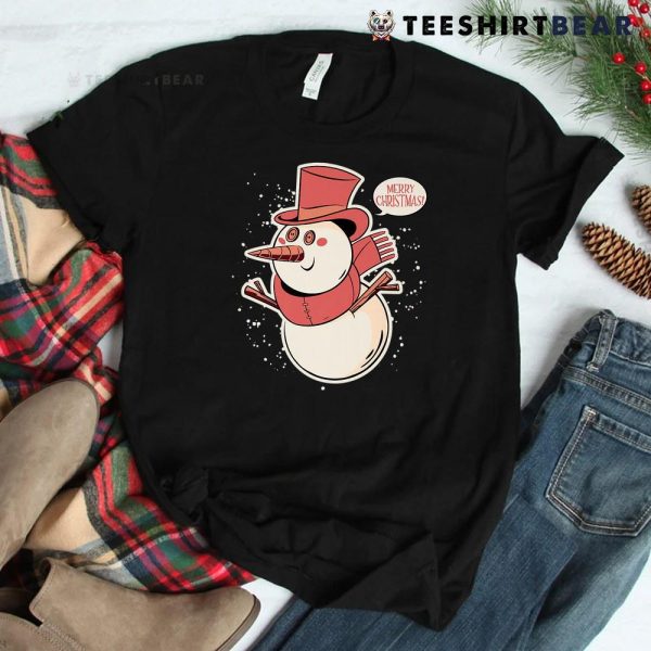 Happy Snowman Merry Christmas Shirt