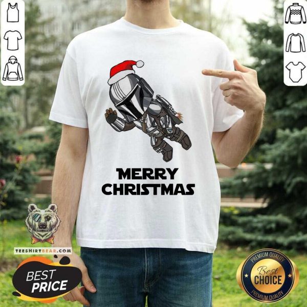 Happy The Mandalorian Hat Santa Merry Christmas 2020 Shirt