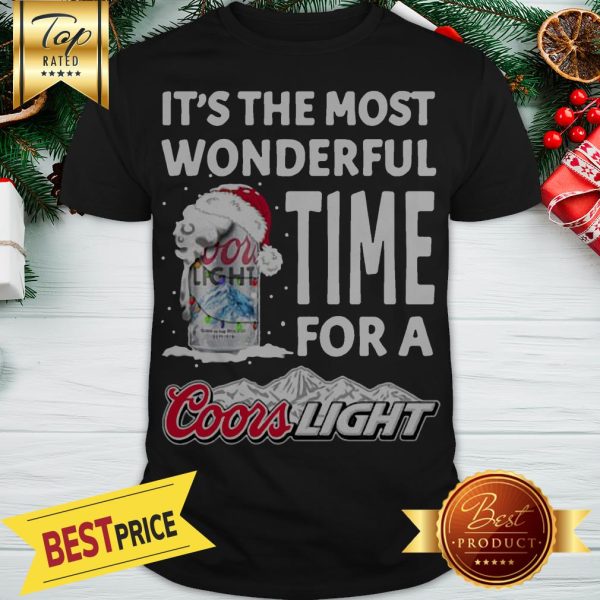 It’s The Most Wonderful Time For A Coors Light Christmas Shirt