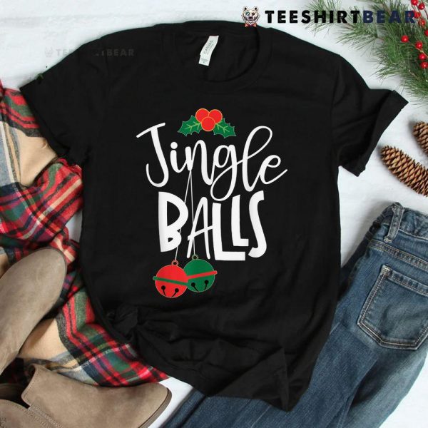 Jingle Balls Funny Couple Matching Christmas Pjs Shirt