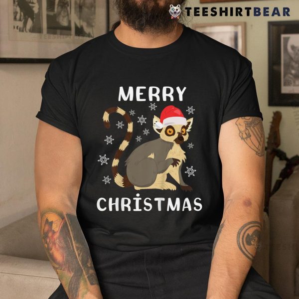 Lemur Santa Merry Christmas Lemur Shirt