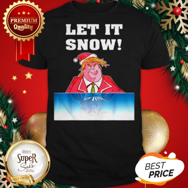 Let It Snow Trump Cocaine Santa Sweater White Christmas Shirt