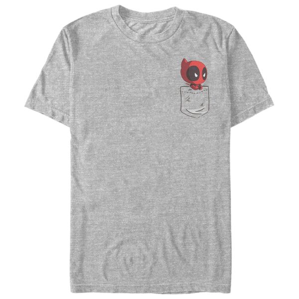 Men’s Marvel Deadpool Cartoon Pocket T-Shirt